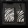 Leopard print Leather car licence cover Auto key case kit for Buick Benz Cadillac Chevrolet Ford Hyundai Land Rover Mitsubishi