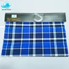 blue plaid 100 cotton flannel fabric for t-shirt