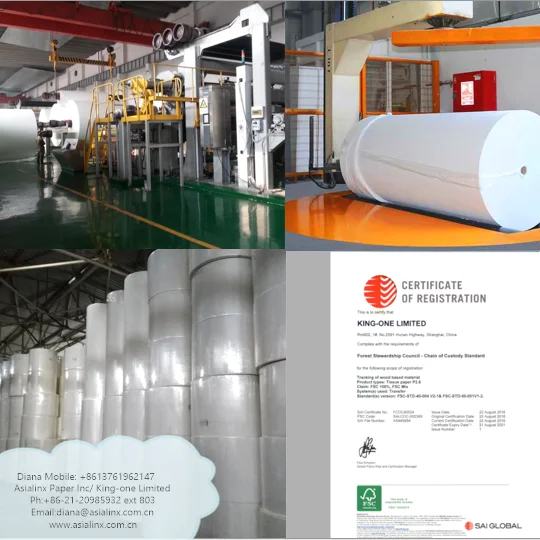 Tissue Paper Raw Material Jumbo Tissue Roll Paper Indonesia 100