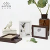 INTCO Hot Selling Folding Book Style Wood Glass Photo Picture Frame
