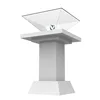 60cm*60cm interactive kiosk exhibition showcase 3d pyramid display case (360 degree floor style)