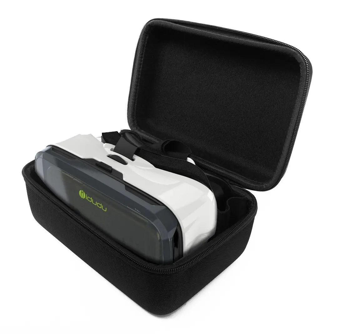 FitSand (TM) Travel Zipper Portable Protective Carrying Hard Case Cover Bag for iDudu VR Virtual Reality Headset 3D Glasses