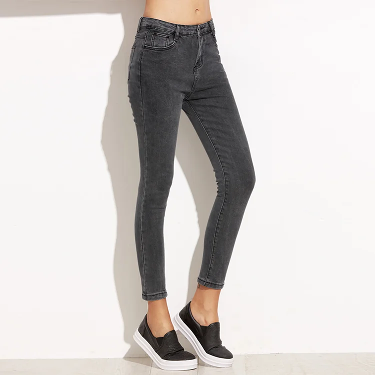 black skinny ankle jeans