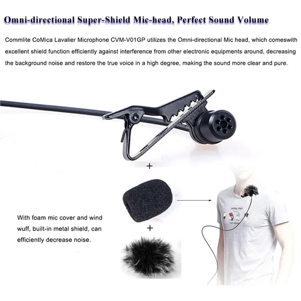 Commlite CVM-V01GP CoMica Lavalier Microphone.jpg