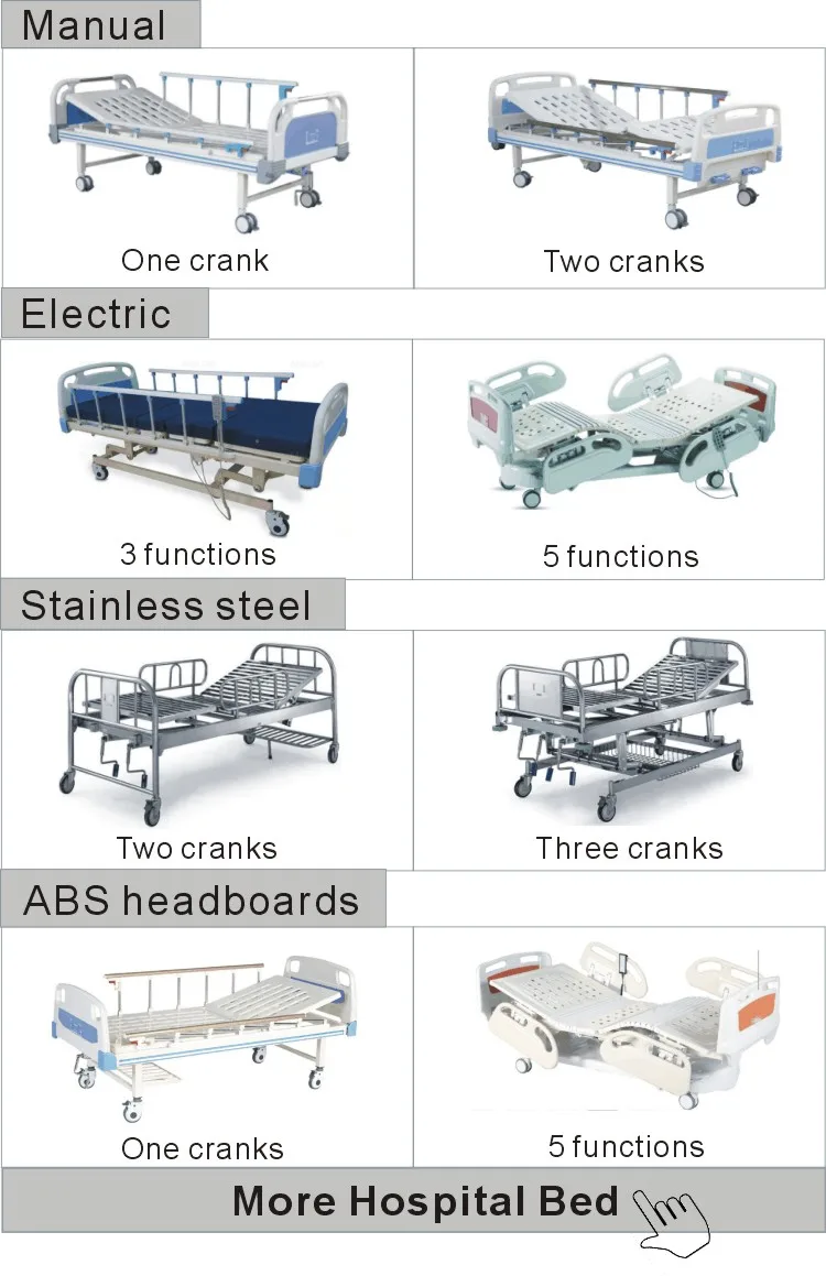 High Quality Good Price Hospital Furniture,Folding Metal 3 Crank Manual ...