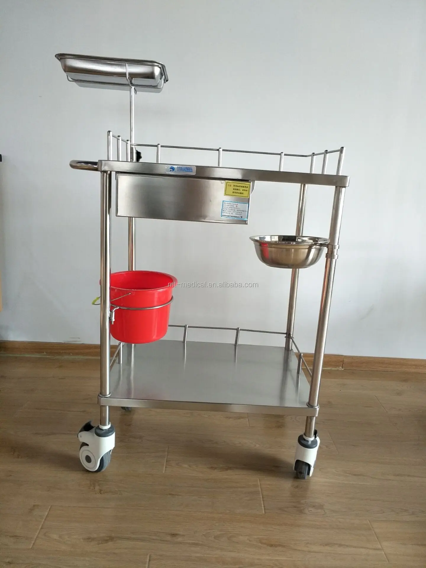 Hospital furniture hot selling warehouse nursing and emergency medical trolley