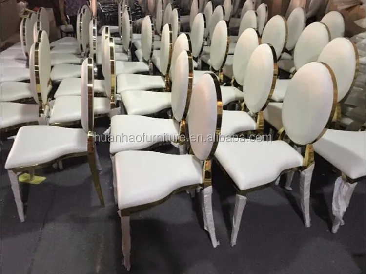 White Finished Stackable Louis Ghost Steel Wedding Party Rental Chair