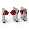 ZENTO access control system automatic luxury flap barrier burnstile with RFID card/fingerprint/face recognition/Bar code