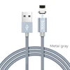 HOCO U40A Magnetic adsorption Lightn charging data cable 1m nylon braid anodized aluminum alloy shell 2A charge current.