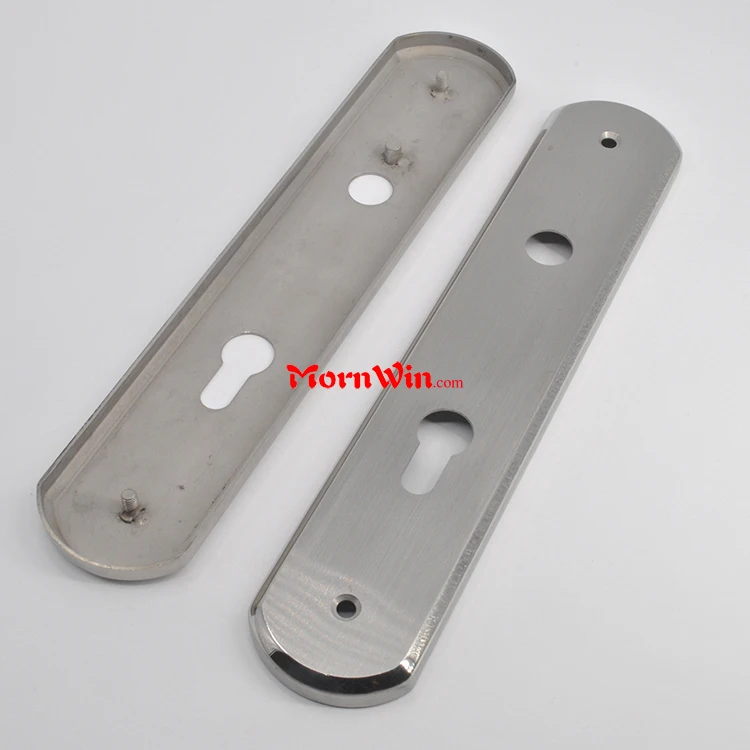 260mm Length Stainless Steel Door Lock Handle Escutcheon Cover Face