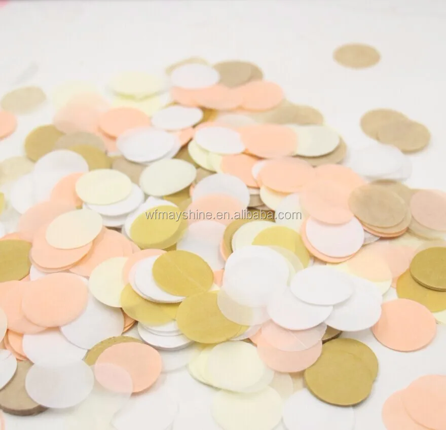 Bulk Wedding 2*5cm Rectangular Tissue Paper Confetti For Party Cannon