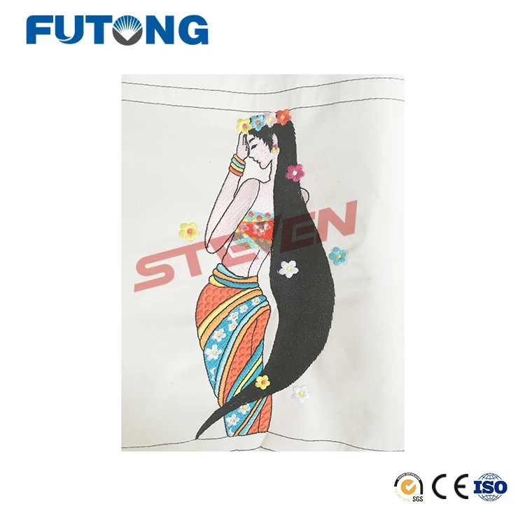 Futong High Speed Commercial 12 Colors Computerized Two Heads Embroidery Machine