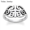 China Manufacturer Custom Stainless Steel Scroll Cross Ring