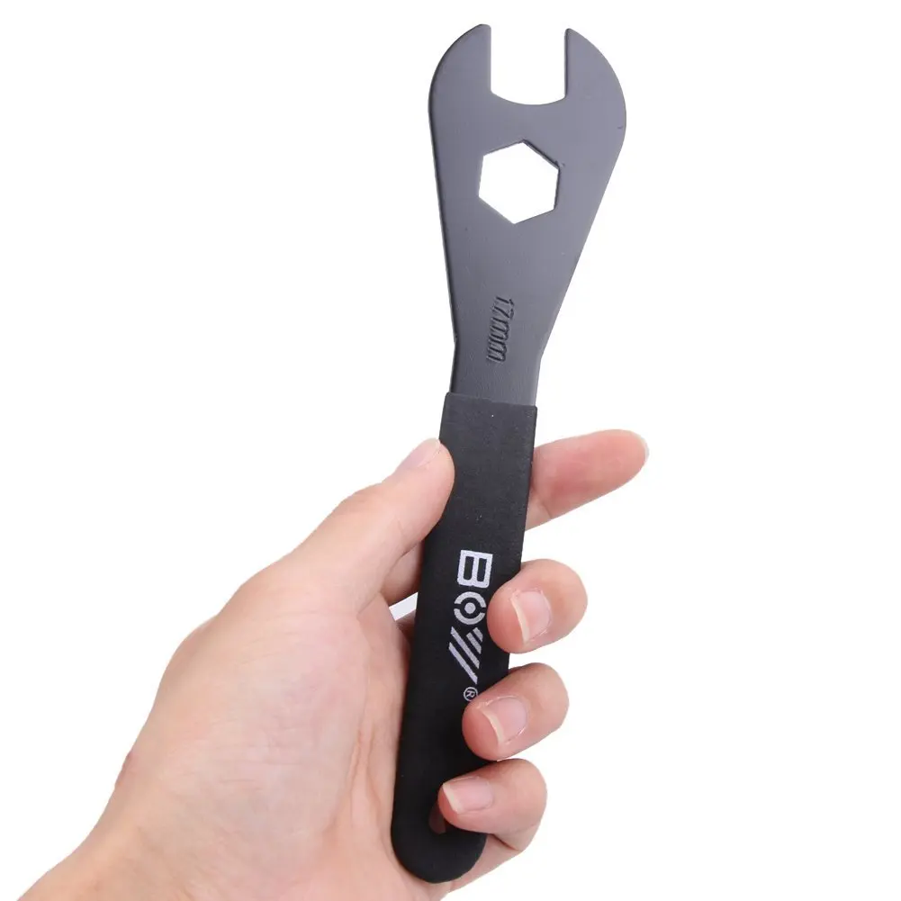 GOSONO 17mm Bicycle Easy Grip Handle Cone Spanner Wrench Bike Repair Tools Versatile and Durable Cone Wrench Cycling Tool