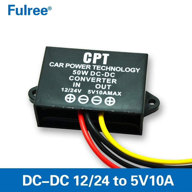 Fulree Cpt 12v 24v To 5v 3a 10a Dc To Dc Converter Step Down Voltage