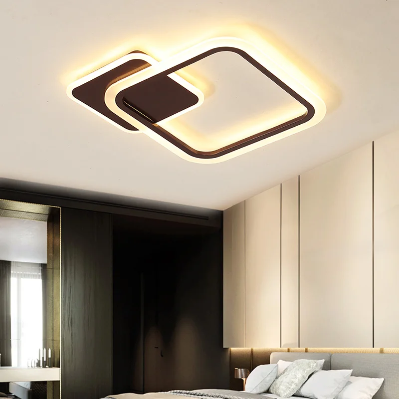High quality white square decorative residential coffee bar led ceiling light