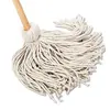 wet cotton mop with wood handle mop stick cotton floor mops