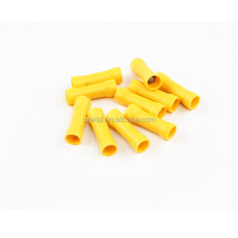 Electromart Red Butt Insulated Wire Connectors - Pack Of 100 Electrical Crimp Terminals