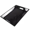 Sedex audit manufacturer large rectangular kitchen tools supply melamine black serving tray