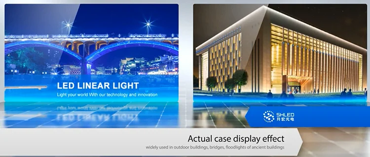 High quality 12w aluminum waterproof ip66 dmx rgb dc24v lighting housing dimmable pendant outdoor led linear light fixture