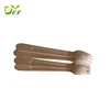 Environmentally friendly vintage wooden fork and spoon and ice cream spoons