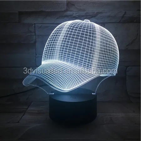 USB  Battery power 3D LED Night Light illusion table desk  lamp table lamp