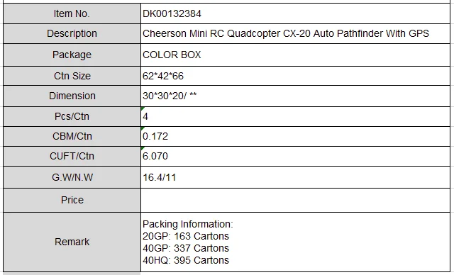 Mini Rc Quadcopter Cx 20 Auto Pathfinder With Gps Buy Cx 20 Auto Pathfinder With Gps Mini Rc Quadcopter Product On Alibaba Com