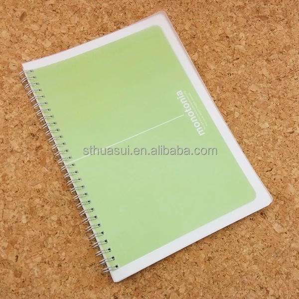 Plastic Cover Spiral Notebook,Spiral Notepad ; Pp Notebook,A5 Spiral