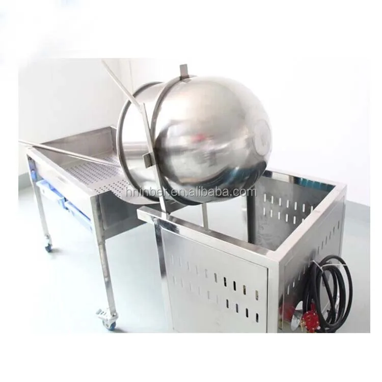 China Stainless Steel Commercial Caramel Kettle Corn Popcorn Machine