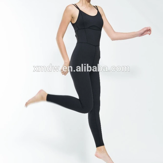 black yoga jumpsuit