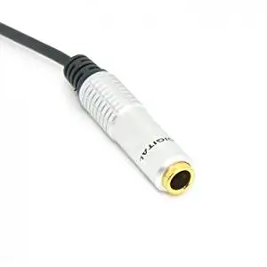 Audio Aux 6.35mm 1/4" Female to 3.5mm 1/8" Male Stereo Headphone Plug Adapter Converter Cable 20cm CableCC
