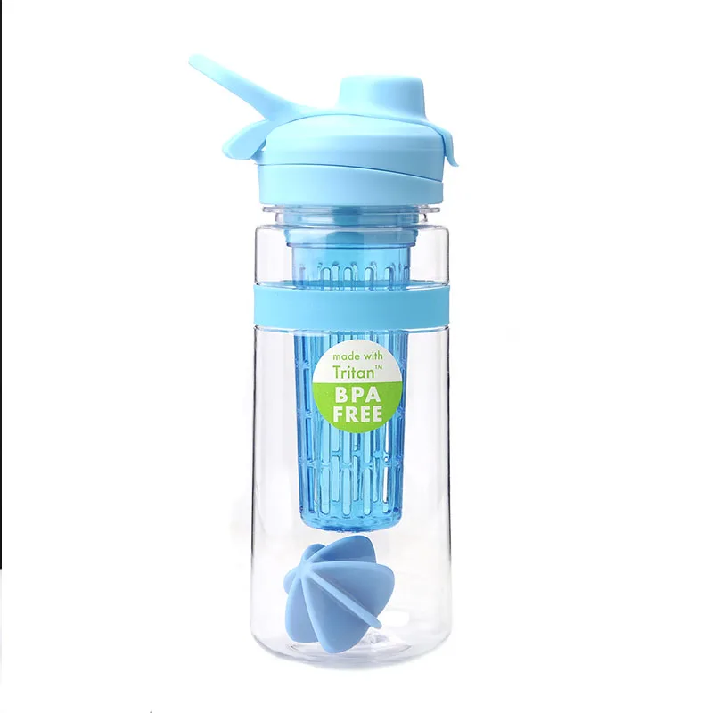 UUSI 32oz muovinen hedelmä infuser vesipullo bpa vapaa kanssa joyshaker pallo