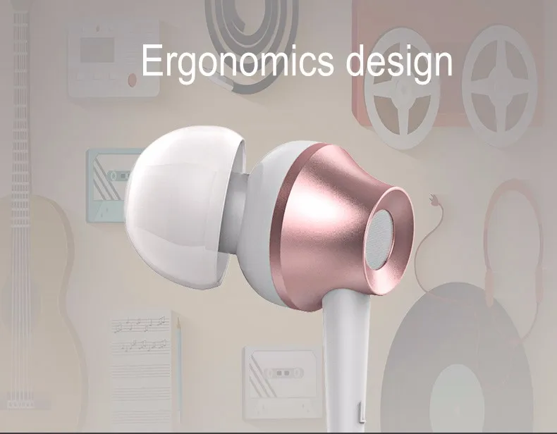 Langston metal stereo wired headset headphones ear phone mobile headsets in ear for iphone for samsung