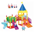 Pink Pig Toys For Peppa George Pig Family Amusement Park Toys PVC Action Figures Toys Birthdy