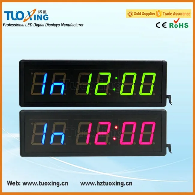 digital watch with interval timer