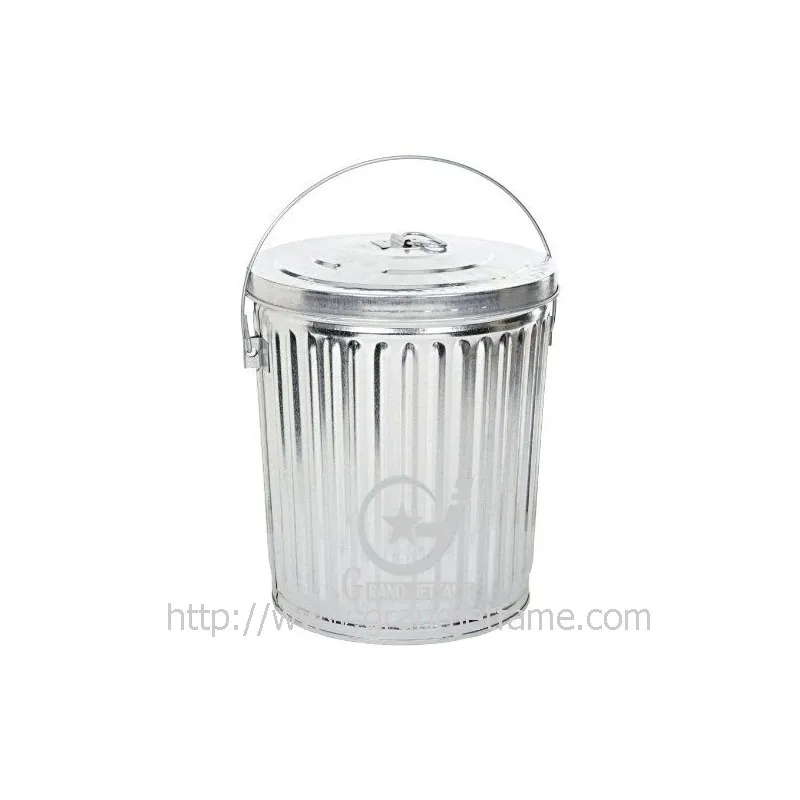 Antique Garbage Trash Bin Metal Type Galvanized Garbage Trash Bin Buy
