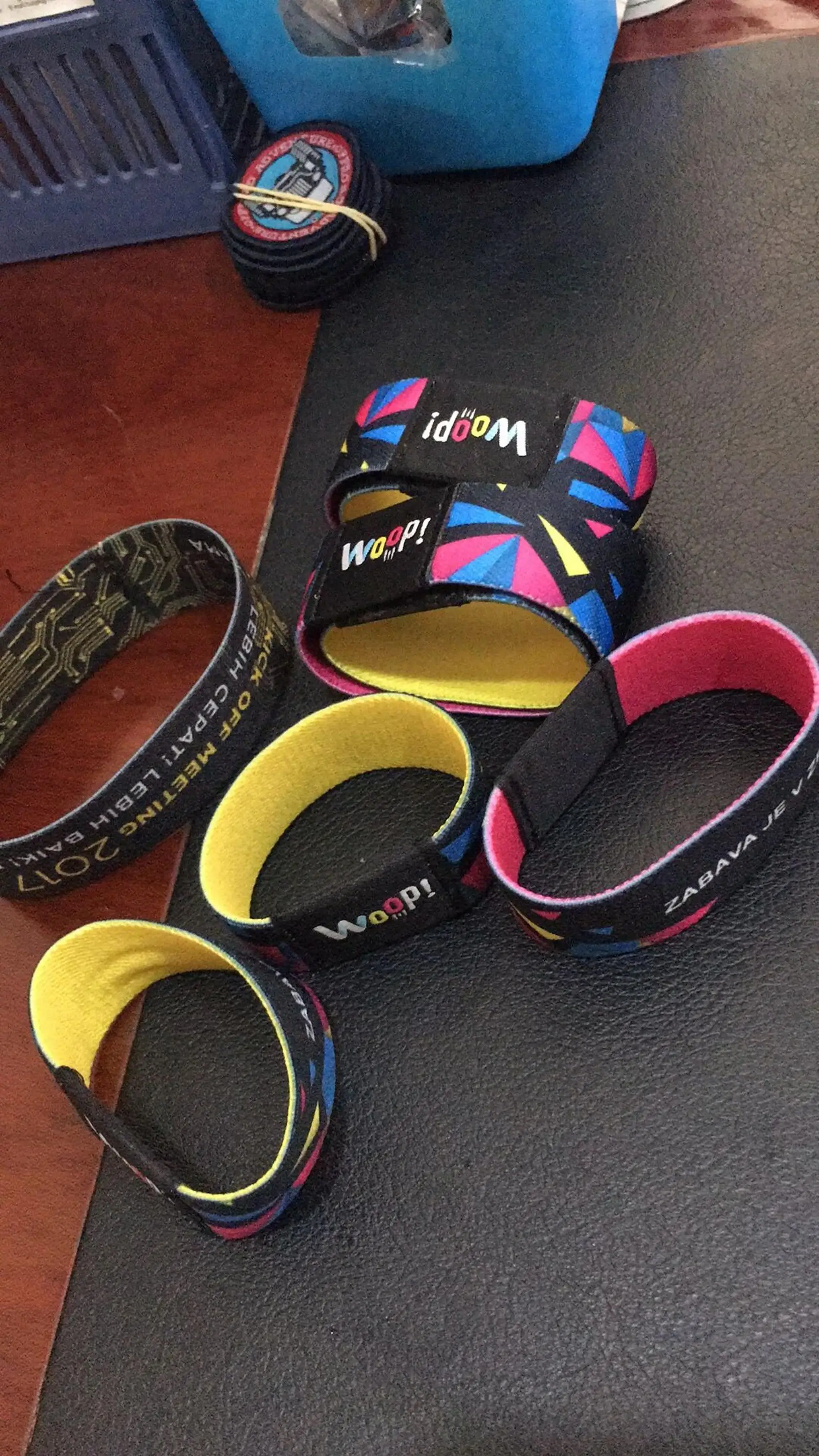 Elastic Smooth Polyester Cheap Customized Fabric Wristbands For Events