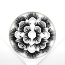 Wholesale Make Own Brand  Private Label Faux Mink 25mm Eyelashes Vendor  Silk   Fake Lashes  3D Real  Mink Eyelashes