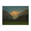 Albert Bierstadt Giclee Canvas Print Paintings Poster Reproduction Fine Art Wall Decor(View Of Glacier Park Or Sunset On Peak)