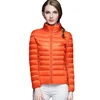 Fashion Light Weight Down Jacket Woman 2017 2018 Solid Stand Collar Packable Ultra Light Down Jacket