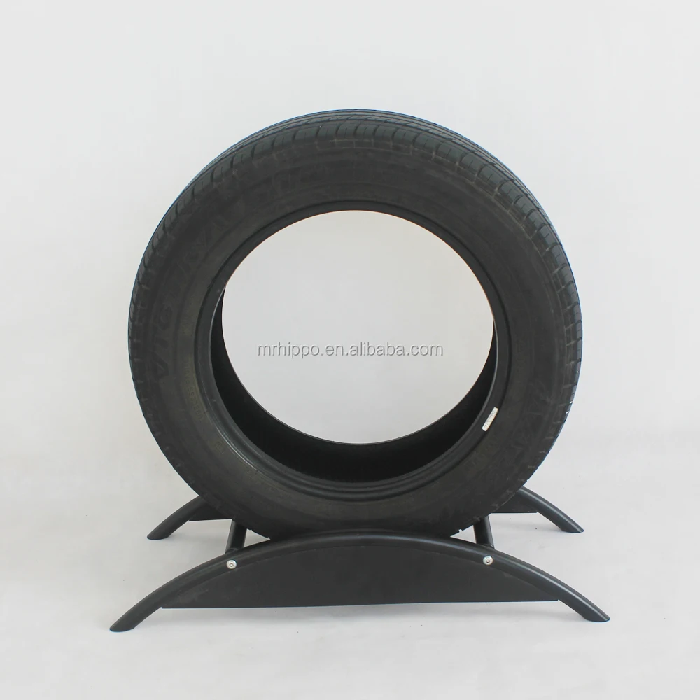 Free Standing Custom Metal Portable Single Layer Tire Rack Display/tire ...