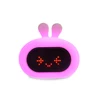 Touch Control Light Funny Bunny Rabbit Alarm Clock with Color Changing