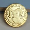 Factory Making Cheap High Quality Shiny Gold Coins Custom Logo Animal Souvenir Coin
