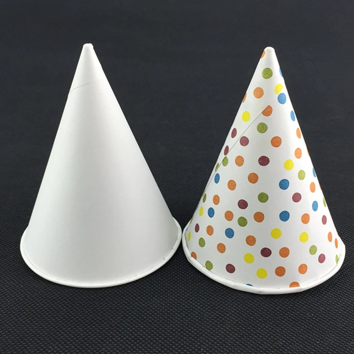 Disposable Custom Design Printed Paper Cone Cups 5000 Pcs Per Case