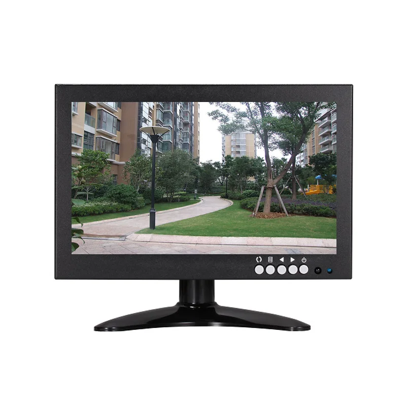
8 10 inch VGA BNC IPS high brightness widescreen VESA mount CCTV monitor 