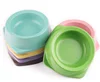 Pet dog feeding bowl environmentally friendly bamboo fiber base anti-skid tableware candy colored shiny cat bowl