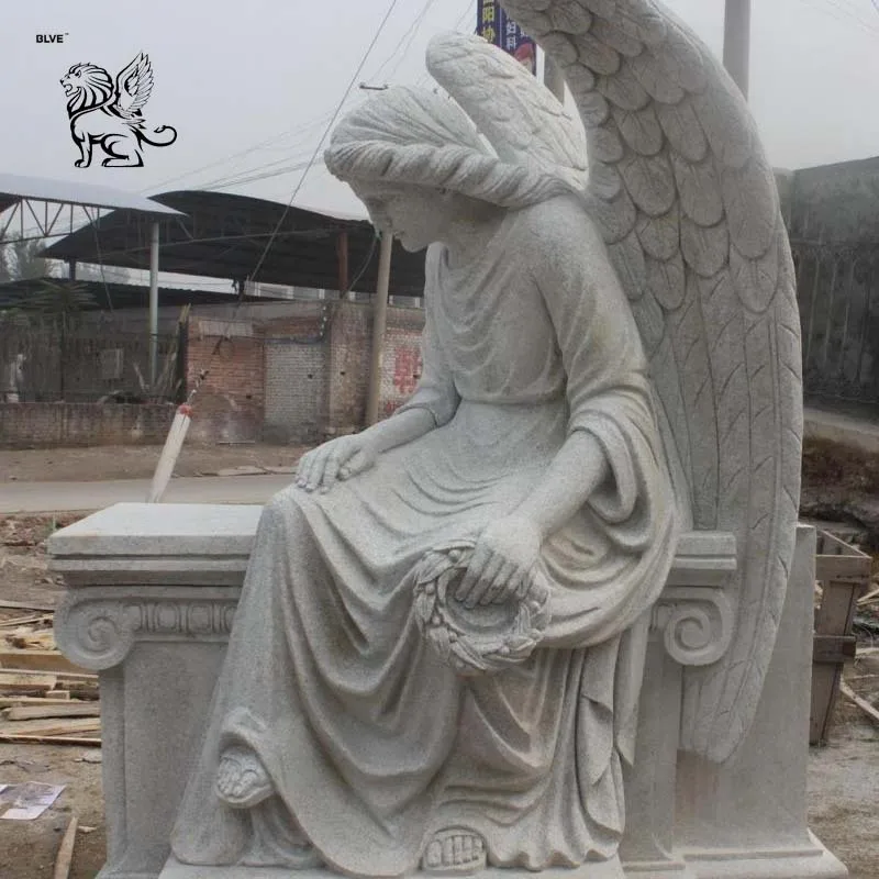 Chinese Factory Hand Carved Granite Marble Tombstone Grief Angels Statue Sculptures Tombstone And Monument Mtg 002 Buy Custom Made Gravestone Tombstone Headstone Memori China Marble Weeping Angel Cemetery Sculpture Monuments Tobmstone Carved White