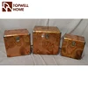 Vintage Metal Copper Home Decoration Trunk For Sale