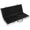 Trademark Poker 500 Capacity Aluminum Chip case - Black Interior New