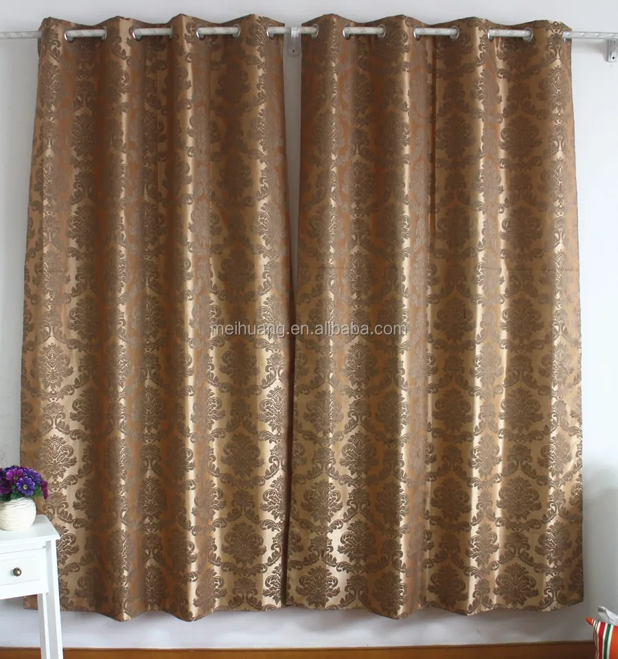 2015 nieuwe ontwerpen rode jacquard damast gordijnen gordijn ...